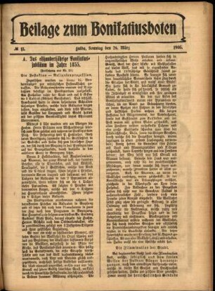 Zweite Ausgabe vom Sonntag, den 26. März 1905.