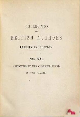 Affinities : a romance of to-day
