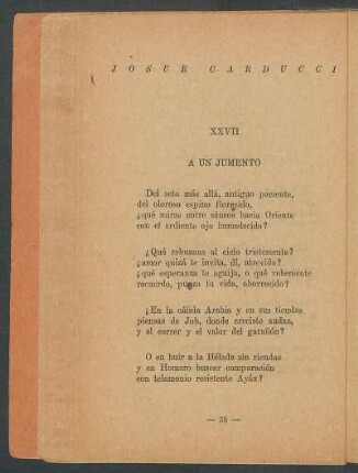 XXVII - A un jumento