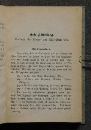 Die Eisenbahnen.