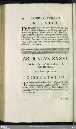 Articulus XXXVI. Pacta Dostalia Borussica