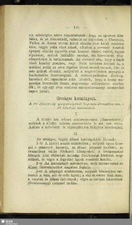 Orszàgos kormányzat