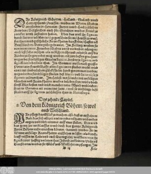 Das zehende Capitel. ♌︎ Von dem Königreich Böhem/ sowol auch Welschland.