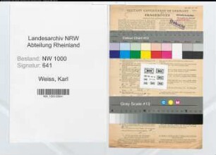 Entnazifizierung Karl Weiss, geb. 21.05.1890 (Kassenangestellter)