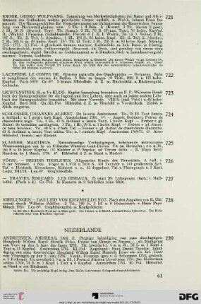 Niederlande (Nr. 729-738)
