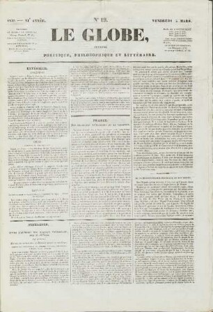 1830, 19: Heft