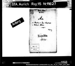 Die Regulierung der Jagdverhältnisse der Stadt Norden