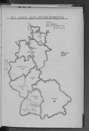 Die Wahl zum ersten Bundestag