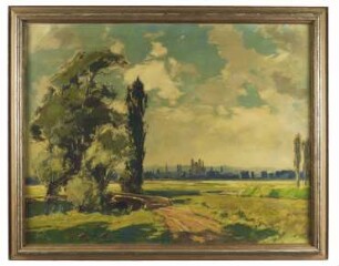 Landschaft mit Blick auf Speyer (vom badischen Ufer gesehen)