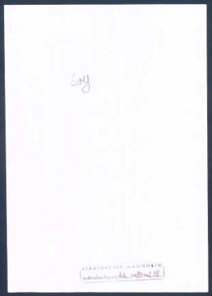 Solf, [Wilhelm], z. Zt. Kolonialminister, Berlin; Wichert an Wilhelm Solf