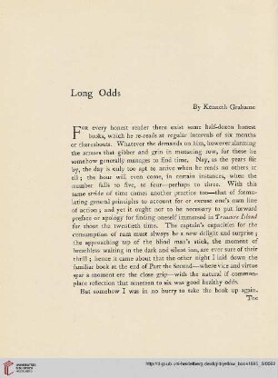 6: Long odds