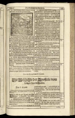Die Geschichte der Aposteln vom heiligen Luca beschrieben.