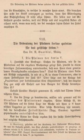 83-97 Die Bedeutung der Psalmen feriae quintae für das geistliche Leben