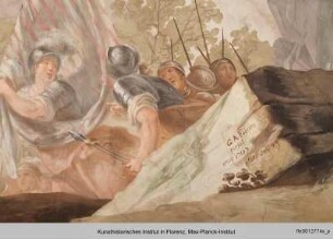 Deckenbild mit Szenen aus dem Orlando Furioso