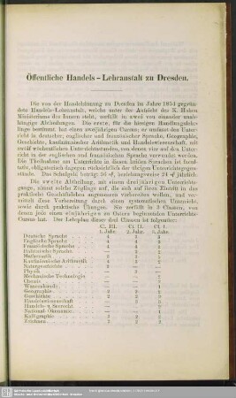 Öffentliche Handels-Lehranstalt zu Dresden