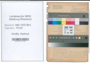 Entnazifizierung Hartmut Arndts , geb. 22.07.1911 (Studienrat)