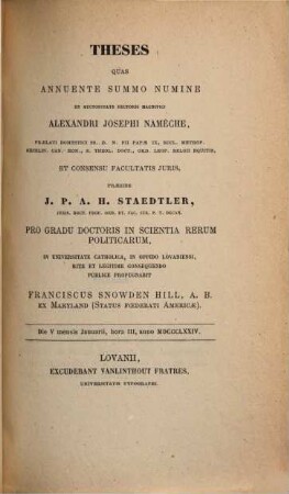 Theses. 1873/74, Fac. Juris