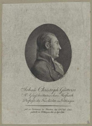 Bildnis des Johann Christoph Gatterer