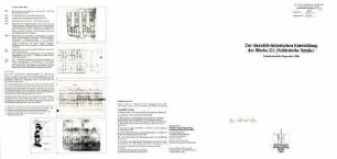 Informations-Faltblatt: Bauhistorische Entwicklung Block 121