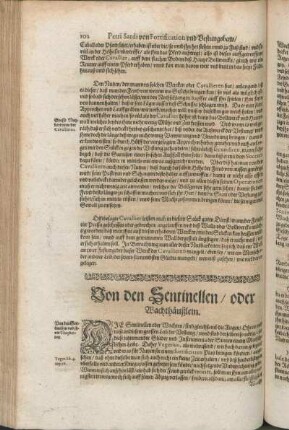 Von den Sentinellen/ oder Wachthäußlein.