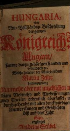 Neue Beschreibung des Königreichs Ungarn
