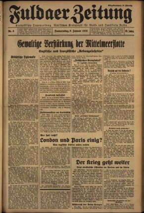 Ausgabe vom Donnerstag, den 09. Januar 1936.