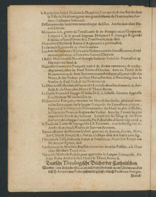 Teutsche Theologische Bücher der Catholischen.