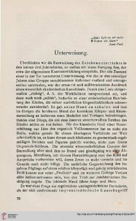 Unterweisung