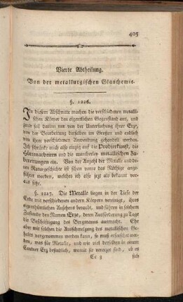 Vierte Abtheilung. Von der metallurgischen Glaschemie.
