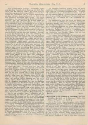 136-138 [Rezension] Kierkegaard, Sören, Einübung im Christentum