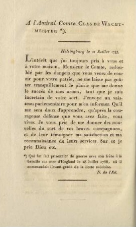 252, A l'Amiral Comte Clas de Wachtmeister