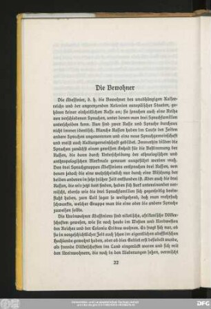 Die Bewohner