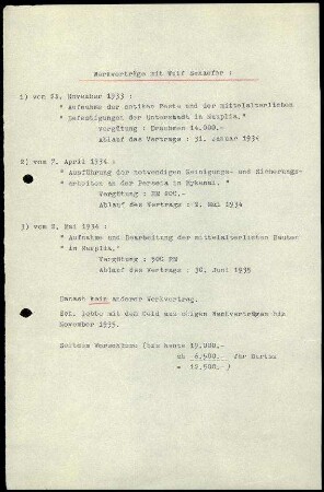 Werkverträge W. Schaefer