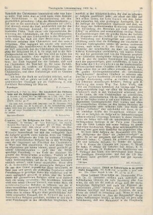 76-79 [Rezension] Sevenster, Gerhard, Ethiek en Eschatologie in de synoptische Evangeliën. Een Studie over het typische in Jezus’ zedeleer