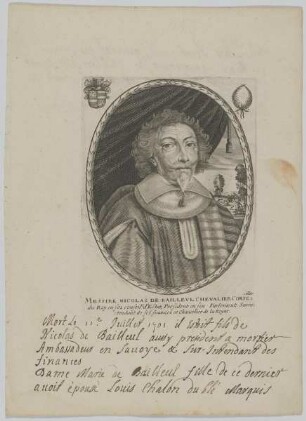 Bildnis des Nicolas de Baillevl