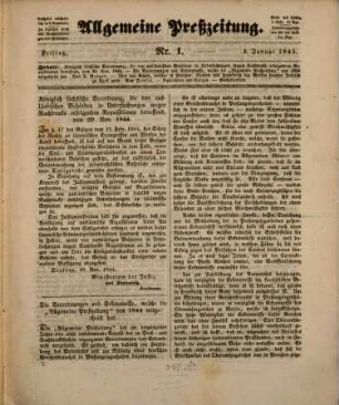 Allgemeine Preß-Zeitung : Annalen d. Presse, d. Literatur u. d. Buchhandels, 6. 1845
