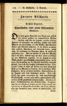Erstes Capitel. Eigenschaften einer guten Lehrmethode überhaupt.