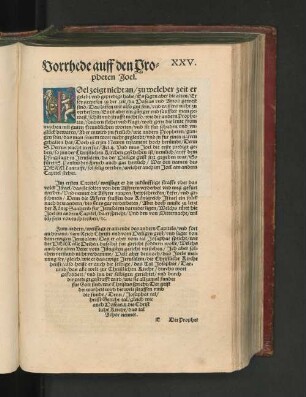 Vorrhede auff den Propheten Joel.