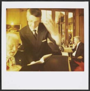 Wolfram Siebeck im Restaurant des Hotels Elephant in Weimar