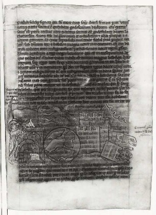 Textseite und Illustration, Blatt 68r
