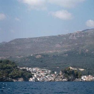 Parga vor den Ori Pargas (Epirus)