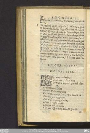 Egloga Terza.