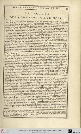 Principes de la chronologie chinoise