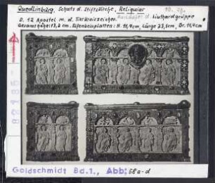 Quedlinburg, Schatz der Stiftskirche, Reliquiar: Apostel und Tierkreiszeichen. 10. Jhd.