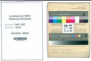 Entnazifizierung Albert Deussen , geb. 15.05.1886 (Landwirt)