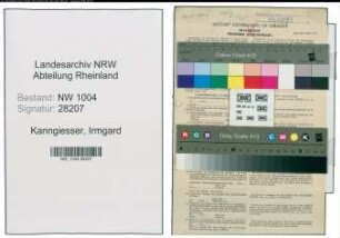 Entnazifizierung Irmgard Kanngiesser , geb. 12.03.1922 (Kontoristin)