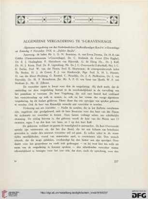 2.Ser. 11.1918: Algemeene vergadering te 'S - Gravenhage