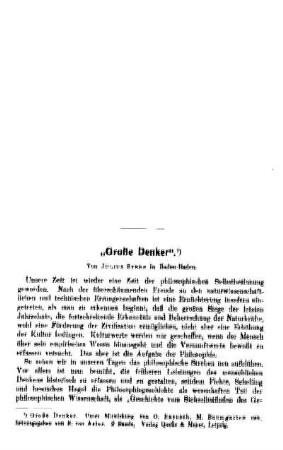 "Große Denker"