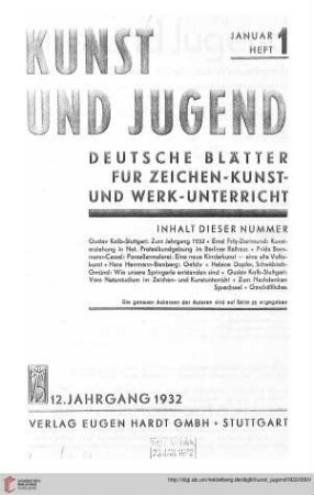 Heft 1 (Januar 1932)
