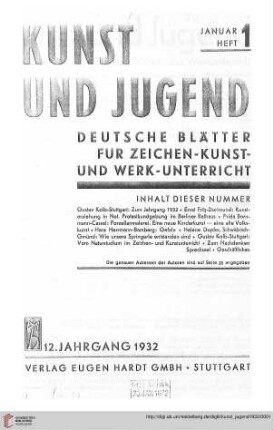 Heft 1 (Januar 1932)